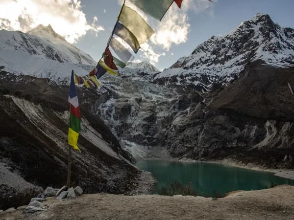 Birendra Lake Manaslu Prayer Flags