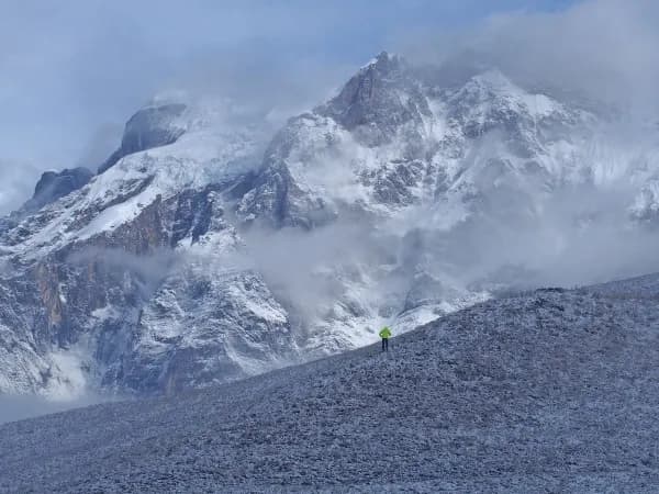 Kori Danda Snow Slope Himalayas