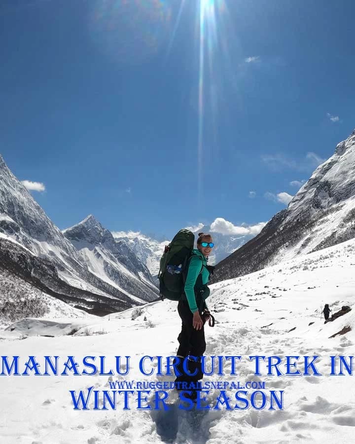 manaslu circuit trek in winter season