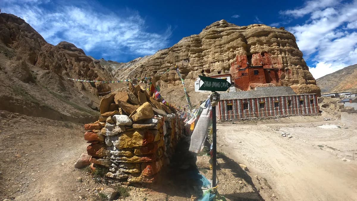 upper mustang rugged landscape