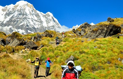 annapurna base camp trekking route