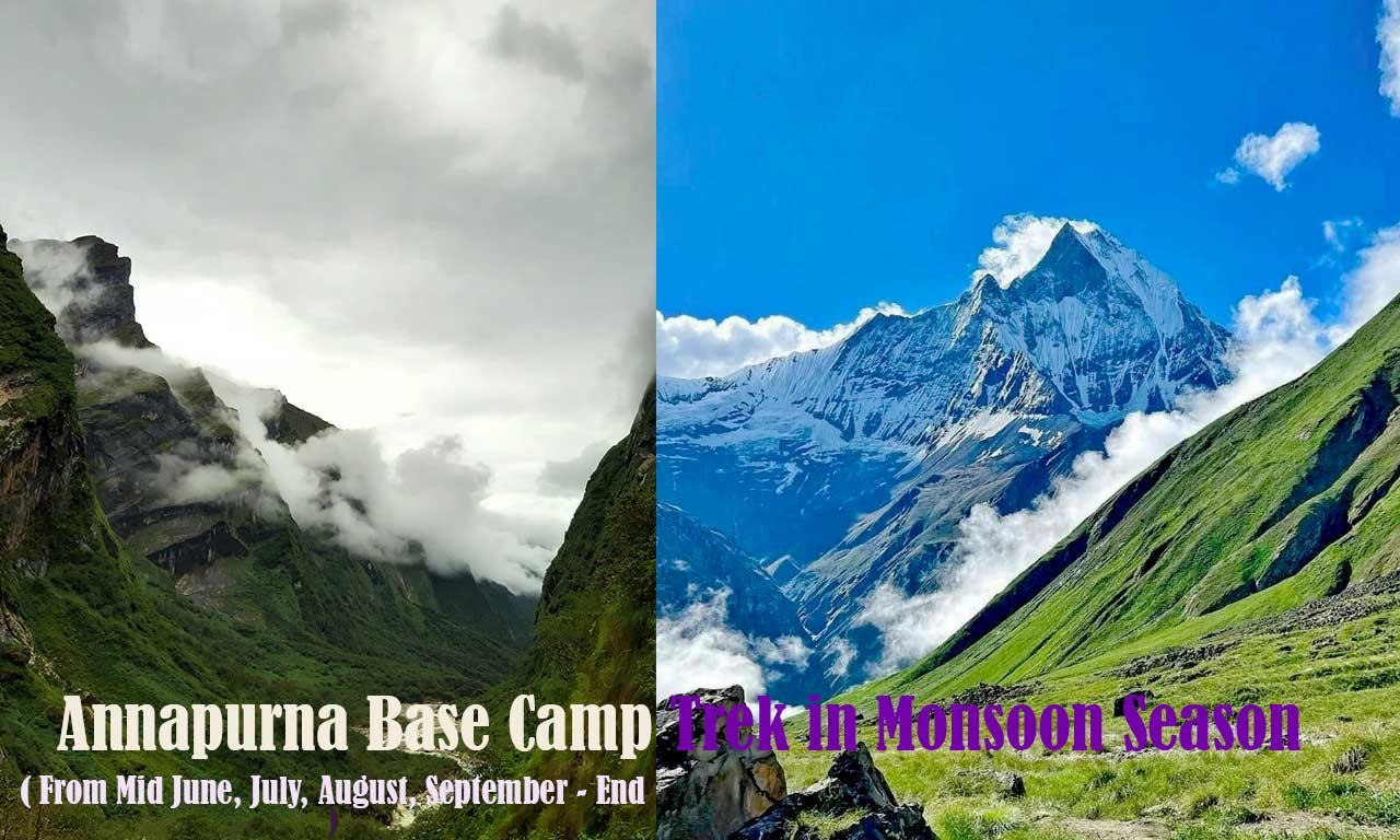 nepal annapurna base camp trek in monsoon season