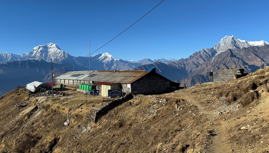 khopra ridge khayer lake trek in nepal