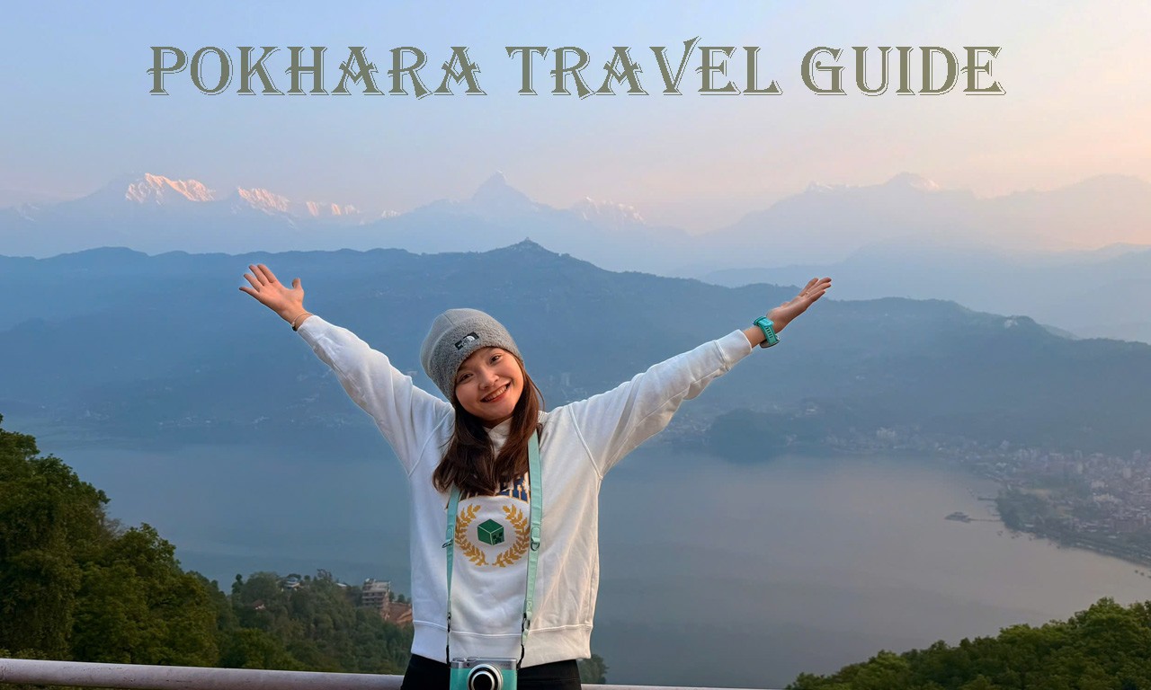 Thumbnail for Pokhara Travel Guide 2026 showing the view of the Annapurna mountains from the Shanti Stupa.