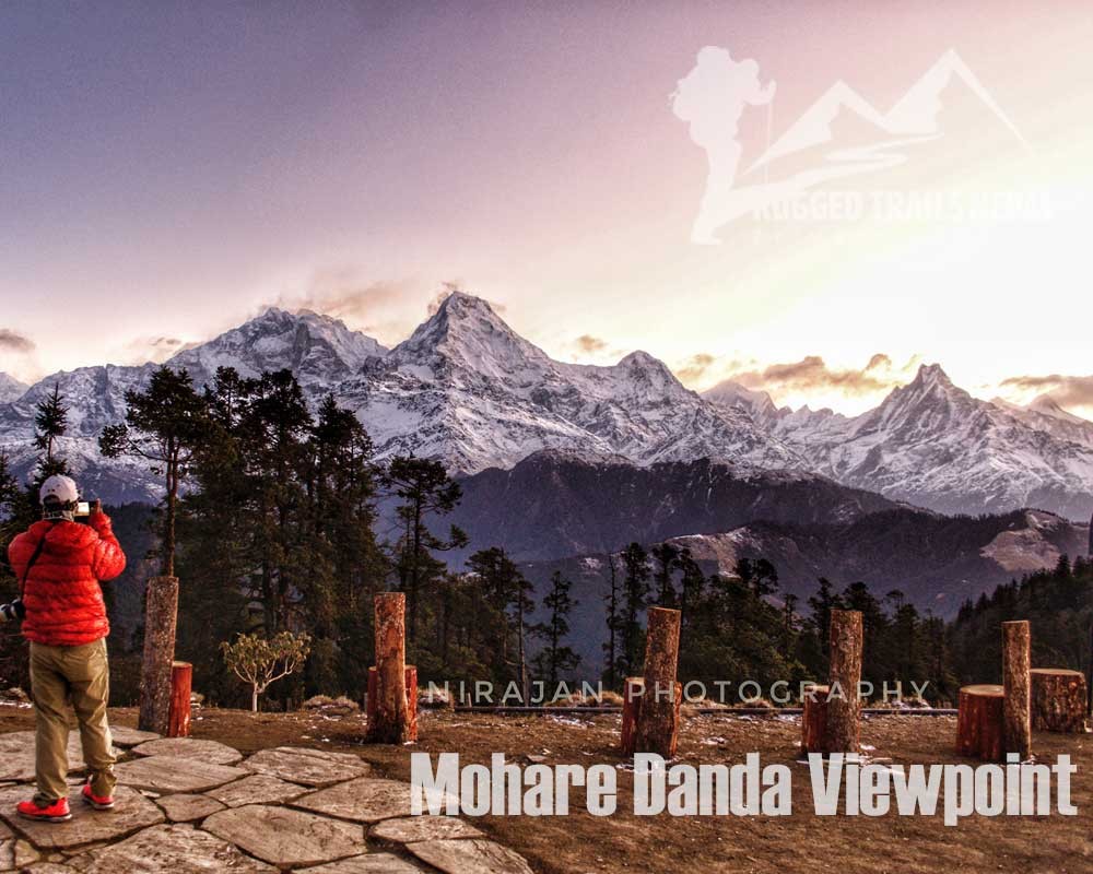 morning view from the mohare danda viewpoint