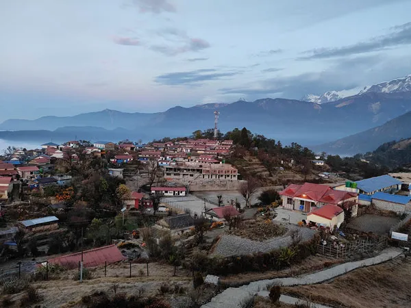 beautiful traditional houses from ghale gaon village