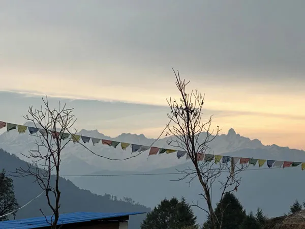 morning view from the village of bhairab kunda