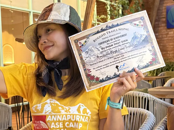 Annapurna Base Camp Trekking Certificate 1