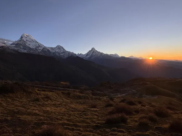 Annapurna Machhapuchhre Sunrise Dobato Mulde 1