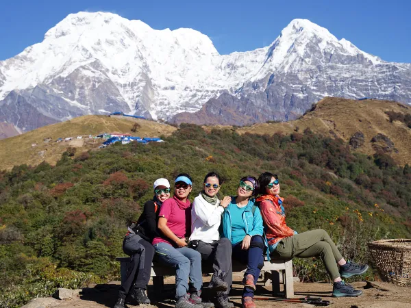 Annapurna South Group Photo Mardi Himal Trek 2