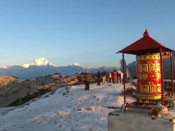 Buddhist Prayer Wheel Mulde Peak Sunrise 1