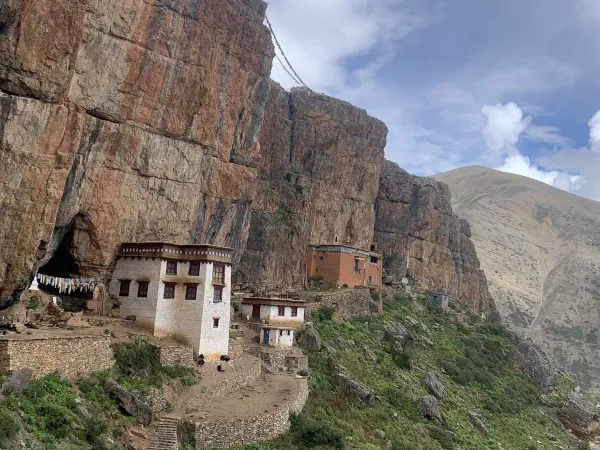 Cliffside Buddhist Monastery Dolpo Nepal 1