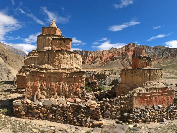 Dhakmar Red Cliffs Chortens Upper Mustang 3