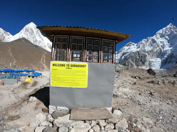 Gorakshep Welcome Information Booth Ebc