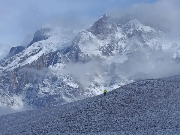 Kori Danda Snow Slope Himalayas