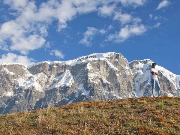 Kori Danda Trekker Lamjung Himal View
