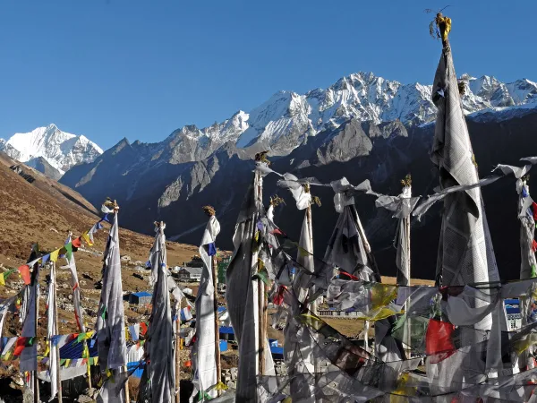 Langtang Valley Trekking Kyangjin Gompa Prayer Flags 2