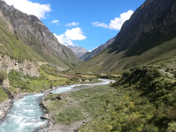 Manaslu Valley River Trail Landscape 1