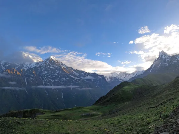 Mardi Himal Panoramic Mountain Landscape