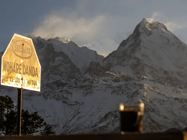 Mohare Danda Signboard Annapurna View