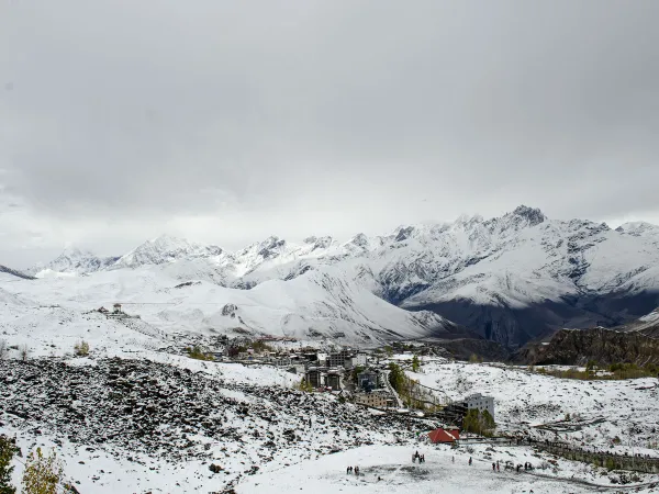 Mustang Valley Panoramic Snow View Nepal