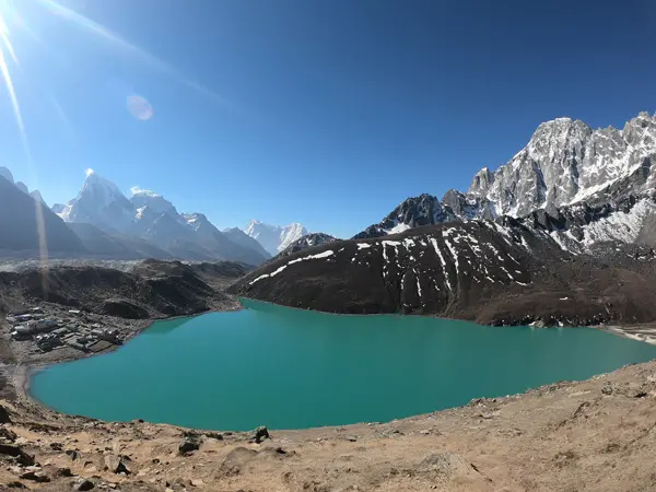 gokyo lake view from gokyo valley