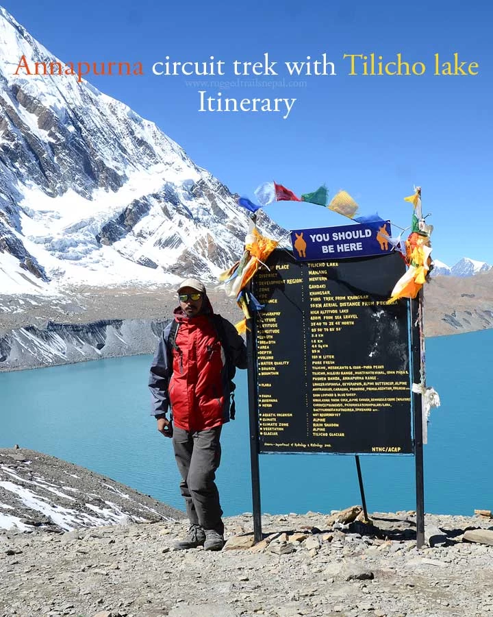 annapurna circuit trek with tilicho lake itinerary