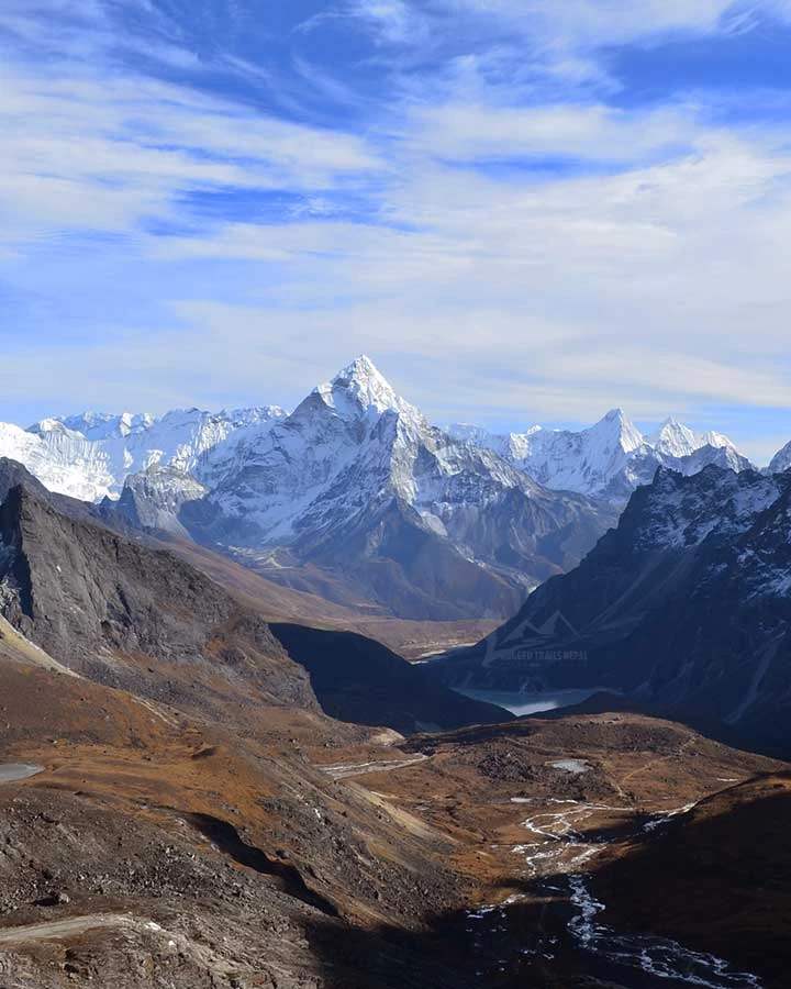 best view point in everest 3 high passes trek chola pass