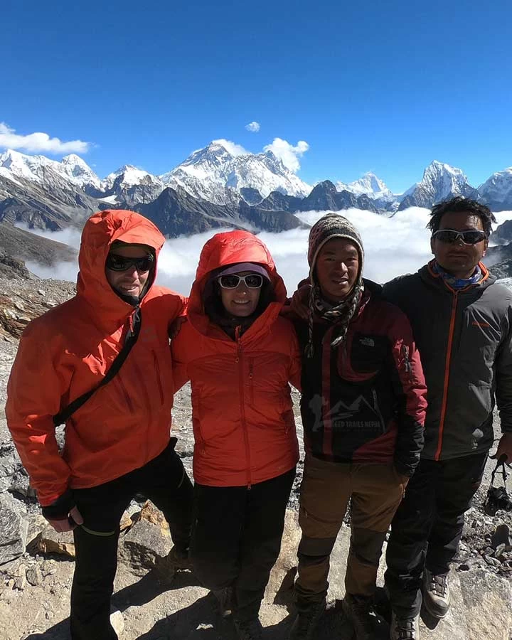 best view point in everest 3 passes trek renjola pass