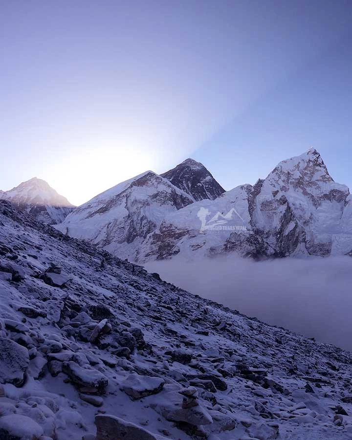 best view points in Everst 3 high passes trek kalapatthar