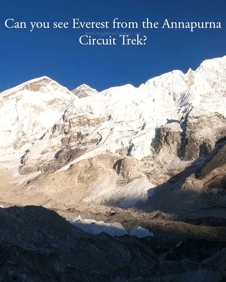 can you see mount Everest from the annapurna circuit