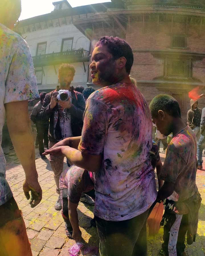 holi festival celebration in Nepal