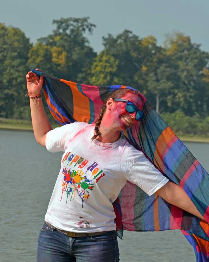 holi festival outside kathmandu