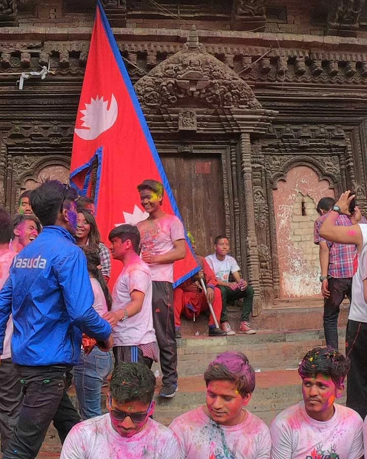 how nepal celebrate holi festival