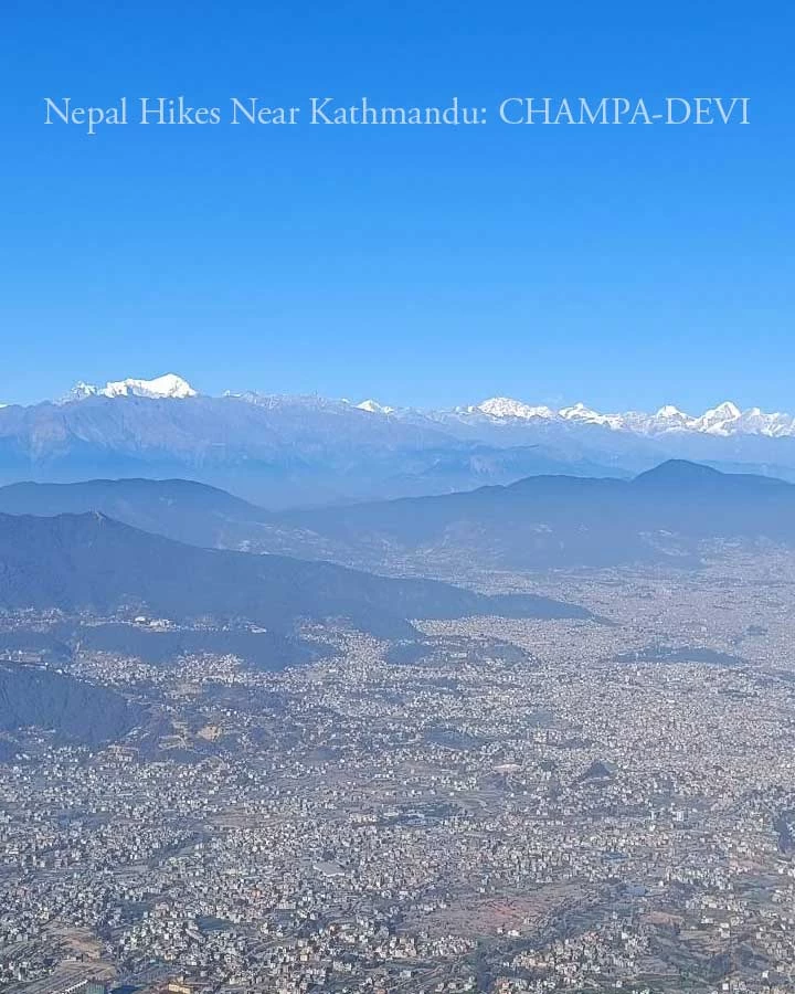 nepal hike near kathmandu champa devi hill