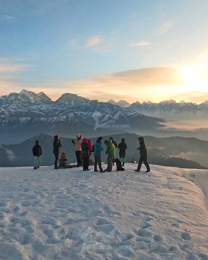 short trek in nepal pikey peak