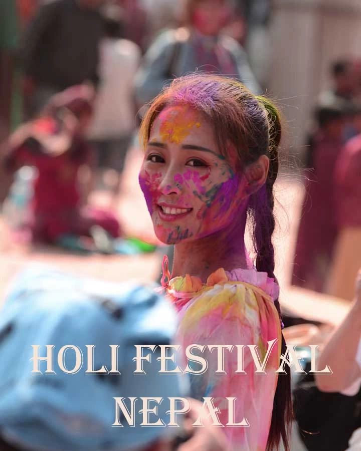 spring travel in Nepal Himalayas Holi festival