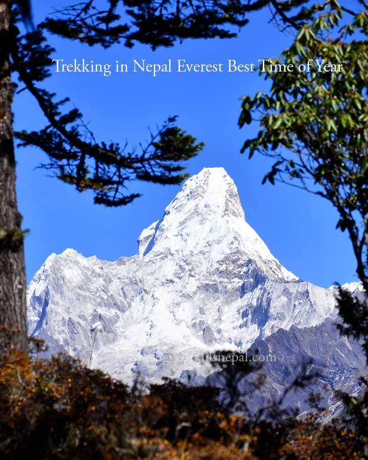 trekking in nepal everest best time of year