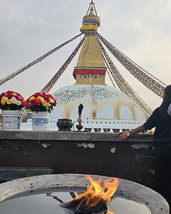 unesco heritage site in Kathmandu Boudanath Stupa