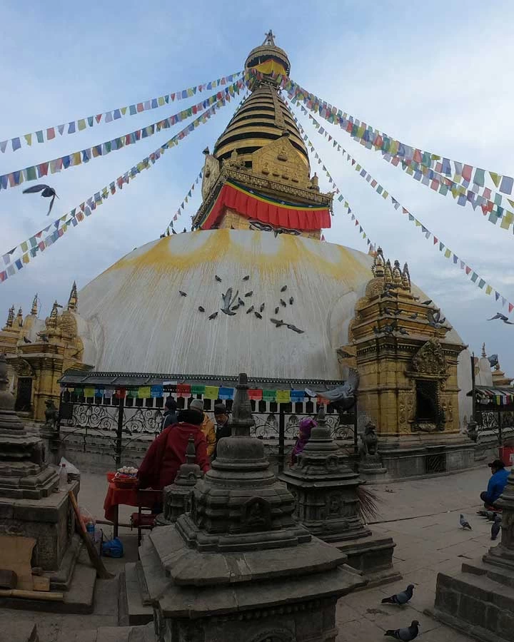 unesco heritage site in kathmandu swayambhunath stupa