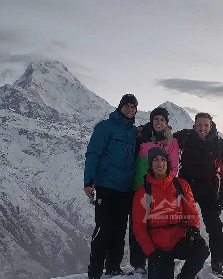 winter trek in pokhara nepal mulde viewpoint dobato