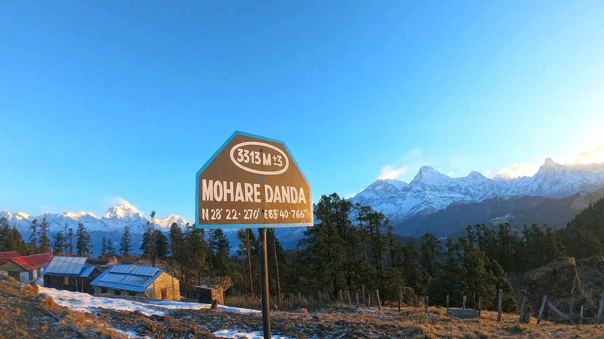mohare danda viewpoint morning view