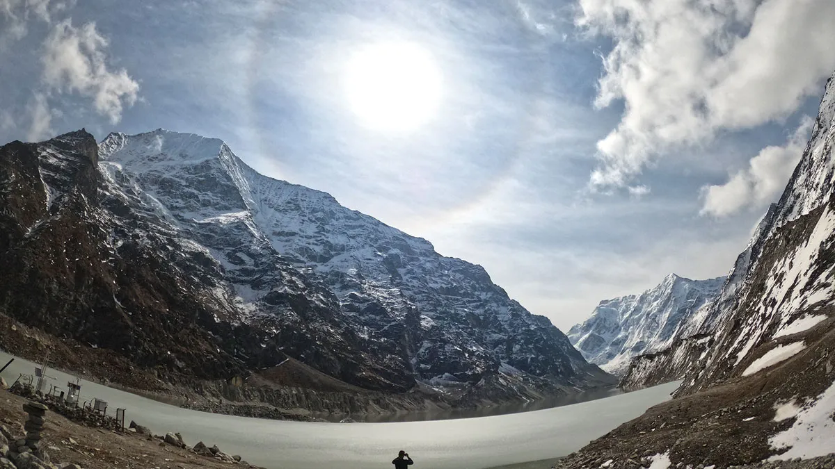 view from tsho rolpo trek rolwaling valley trek